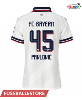Günstige Bayern Munich Aleksandar Pavlovic #45 Auswärtstrikot Damen 2026-27 Kurzarm